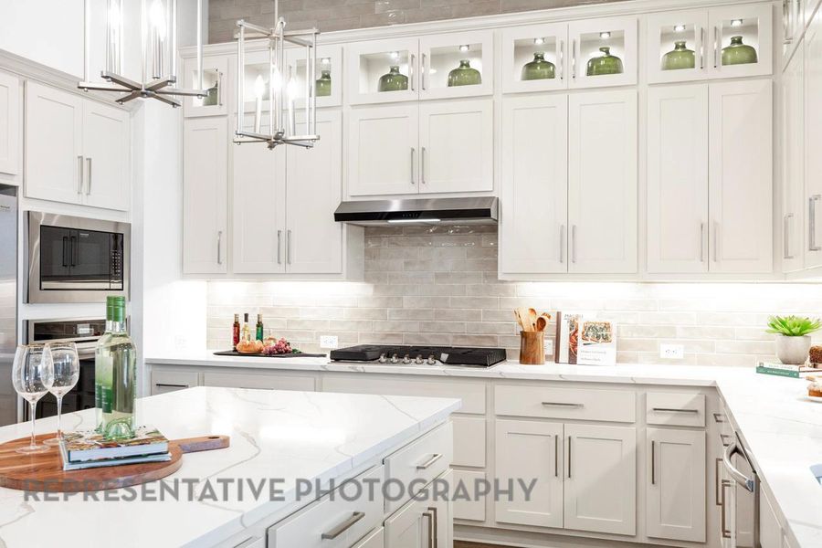 Furnished interior view inside a new home in 6 Creeks at Waterridge: 60ft. lots, Kyle (Image 15).