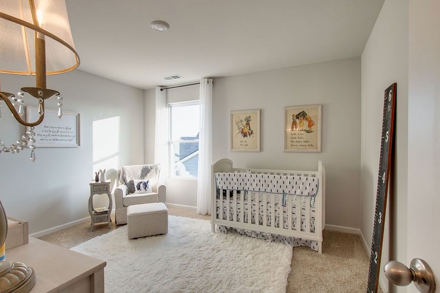 Representative furnished interior of a home built from the SALEM by D.R. Horton in The Parks, White House (Image 31).