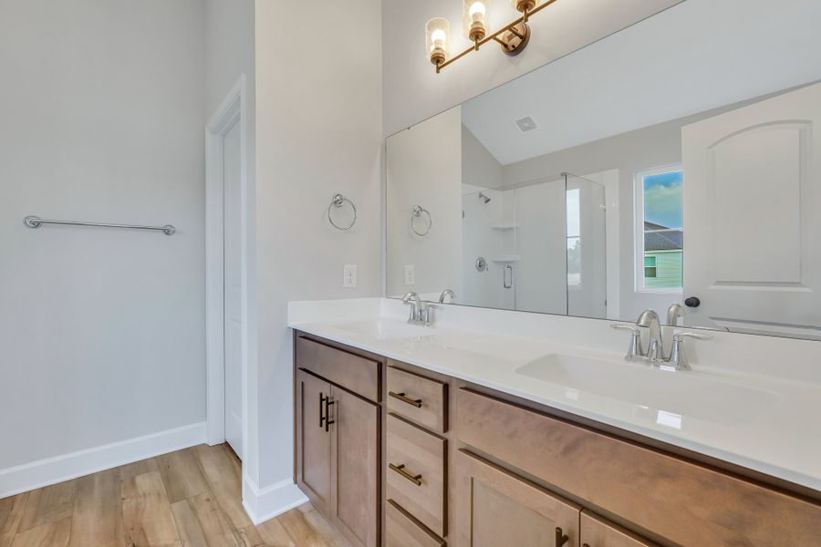 Edisto Owner's Ensuite with Soaking Tub and Dual Vanities