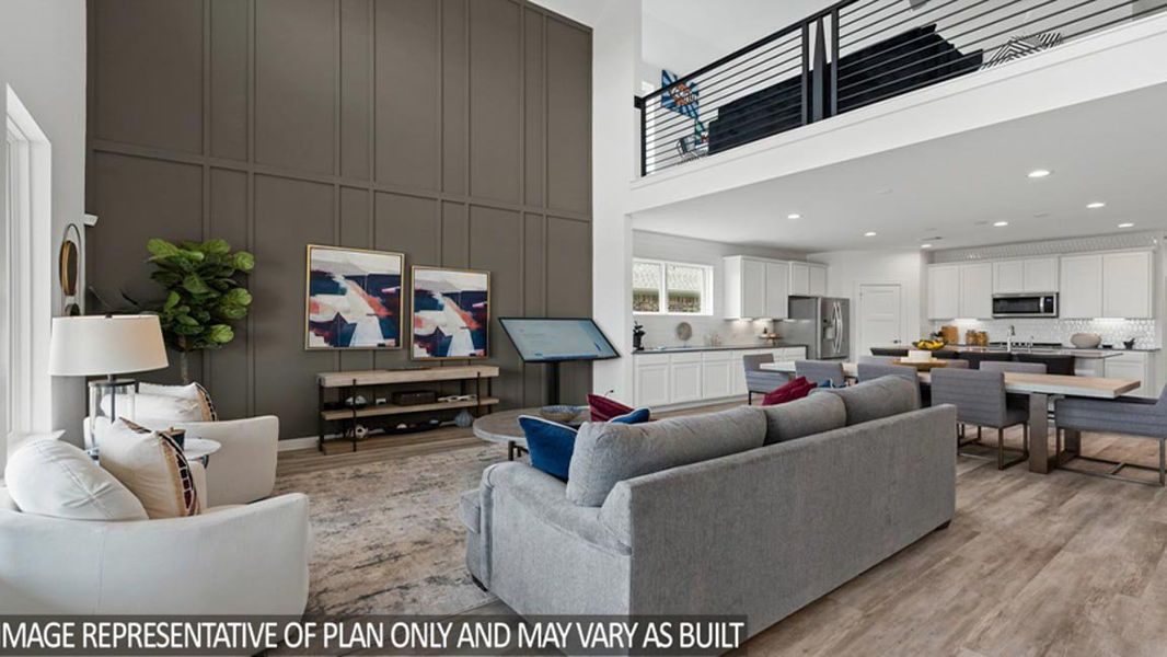 Representative furnished interior of a home built from the 2733 by D.R. Horton in Riverside Estates, Baytown (Image 14).