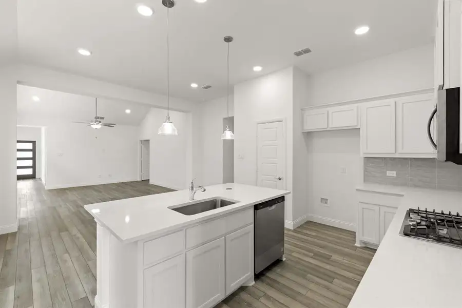 Furnished interior view inside a new home in Keeneland, Aubrey (Image 7).