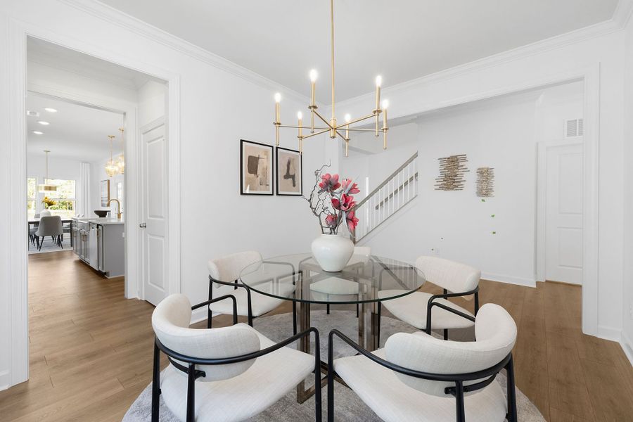 Furnished interior view inside a new home in Stonebridge Fairways, Monroe (Image 7). Furnished interior view inside a new home in Stonebridge Fairways, Monroe (Image 7).