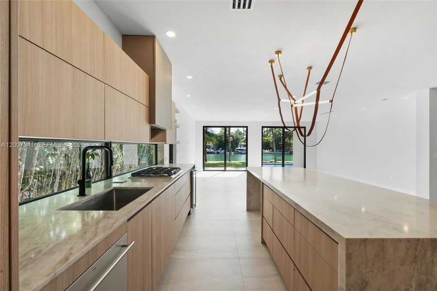 Furnished interior view inside a new home in , Miami Beach (Image 12).