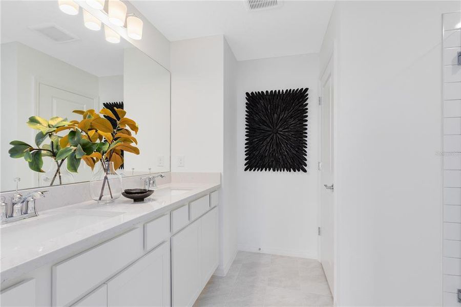 Furnished interior view inside a new home in EverBe, Orlando (Image 27).