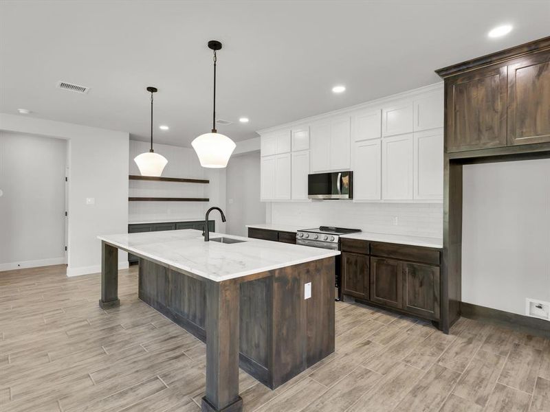 Furnished interior view inside a new home in , Springtown (Image 9).