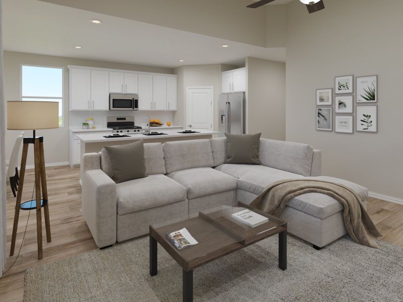 Furnished interior view inside a new home in Eastridge - Premier Series, McKinney (Image 4).