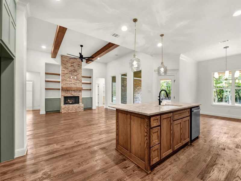 Furnished interior view inside a new home in , Weatherford (Image 14).