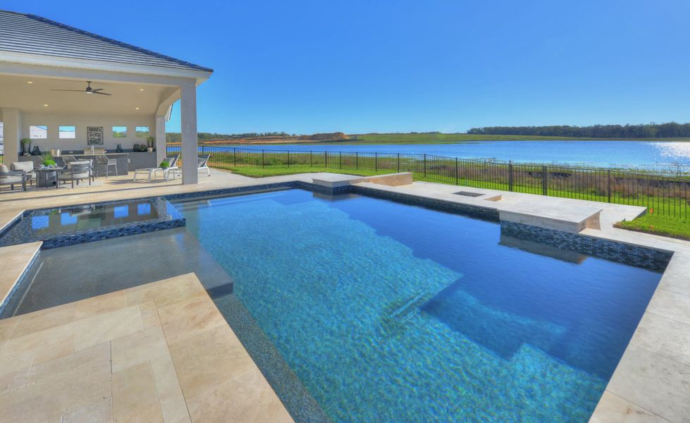Exterior details and patio area of a home in West Hill Estates, Dade City (Image 32).