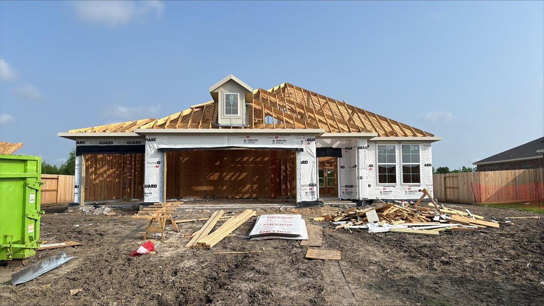In-progress construction of a new home in Country Creek, Mont Belvieu, TX (Image 27). In-progress construction of a new home in Country Creek, Mont Belvieu, TX (Image 27).