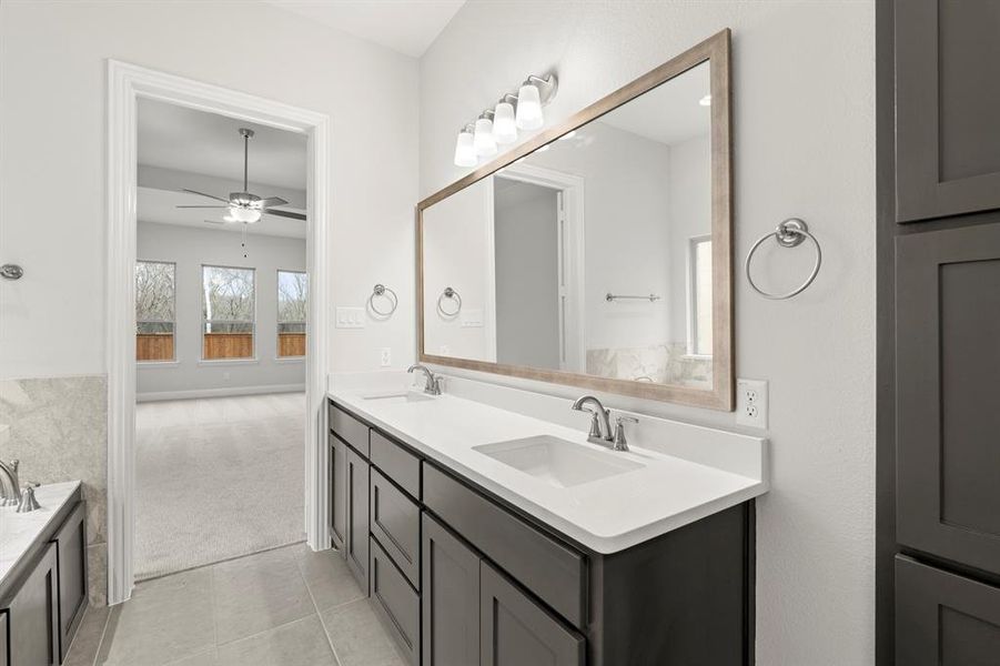 Furnished interior view inside a new home in Providence Cove, McKinney (Image 10).