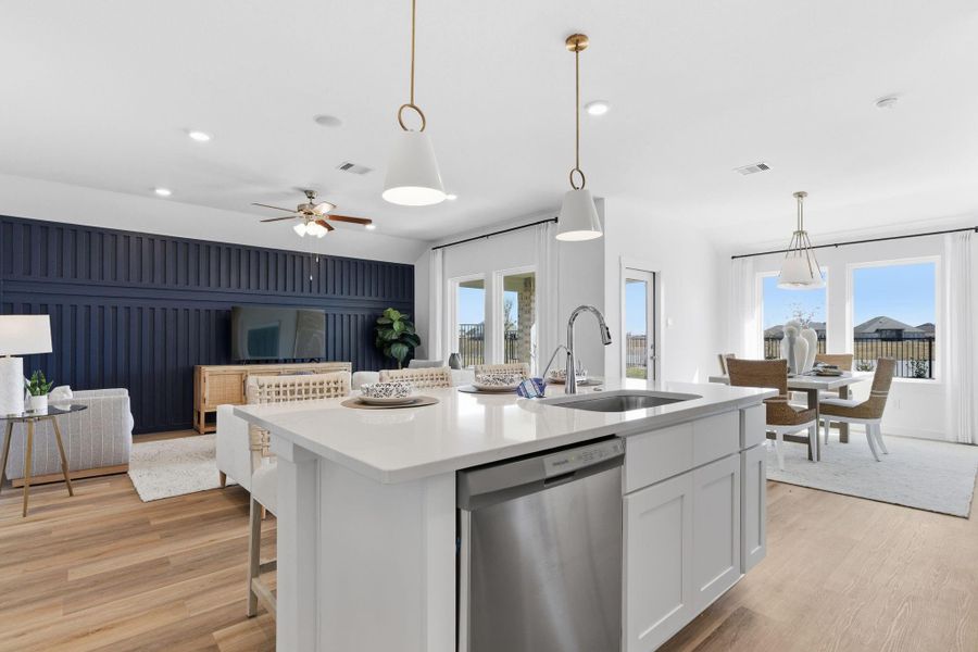 Furnished interior view inside a new home in Westland Ranch 50' Homesites, League City (Image 18).