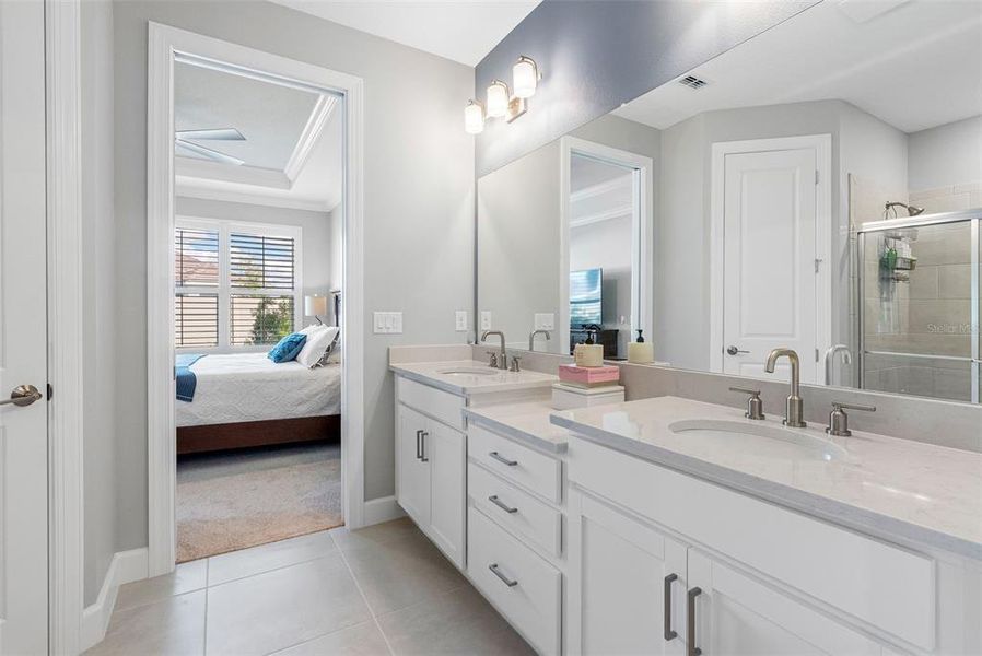 Furnished interior view inside a new home in Esplanade at Wiregrass Ranch, Wesley Chapel (Image 5).