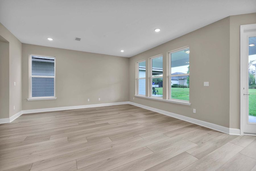 Representative unfurnished interior of a home built from the The Juniper by Providence Homes (Florida) in Reflections at Nocatee, Nocatee (Image 15). Representative unfurnished interior of a home built from the The Juniper by Providence Homes (Florida) in Reflections at Nocatee, Nocatee (Image 15).