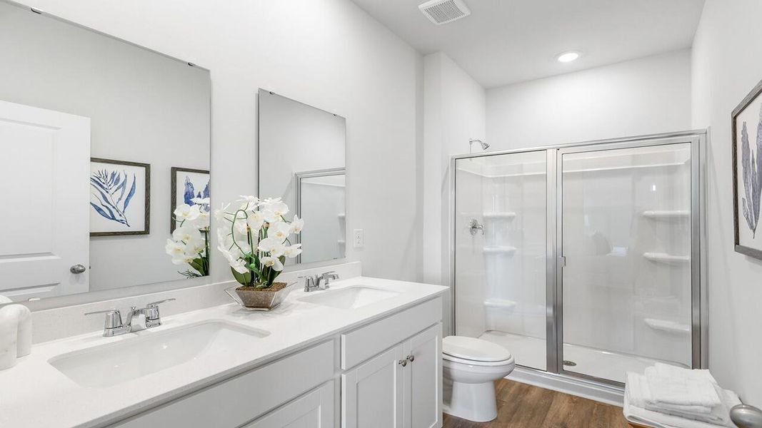Furnished interior view inside a new home in The Crossing at St. James, Summerville (Image 4).