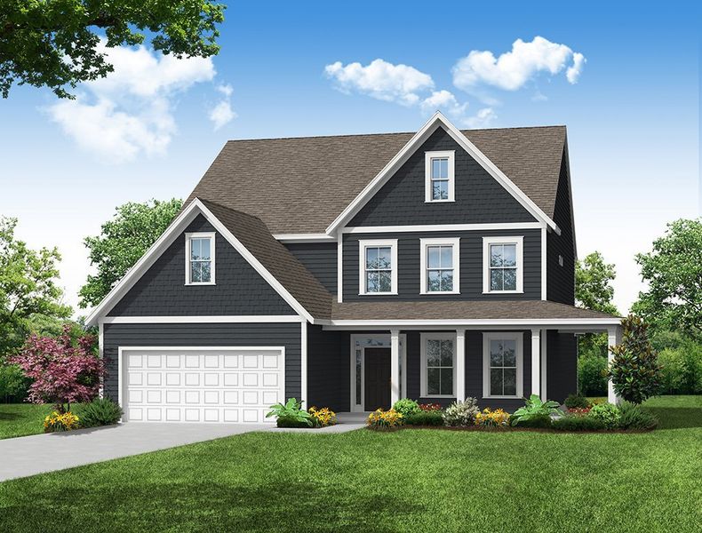 Representative exterior photo of a completed home built from the McDowell by Eastwood Homes in Arbordale, Elgin, SC (Image 8).