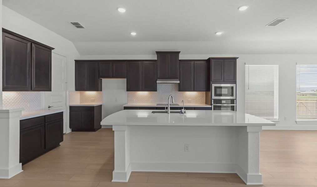 Furnished interior view inside a new home in The Reserve at Potranco Oaks, Castroville (Image 3). Furnished interior view inside a new home in The Reserve at Potranco Oaks, Castroville (Image 3).