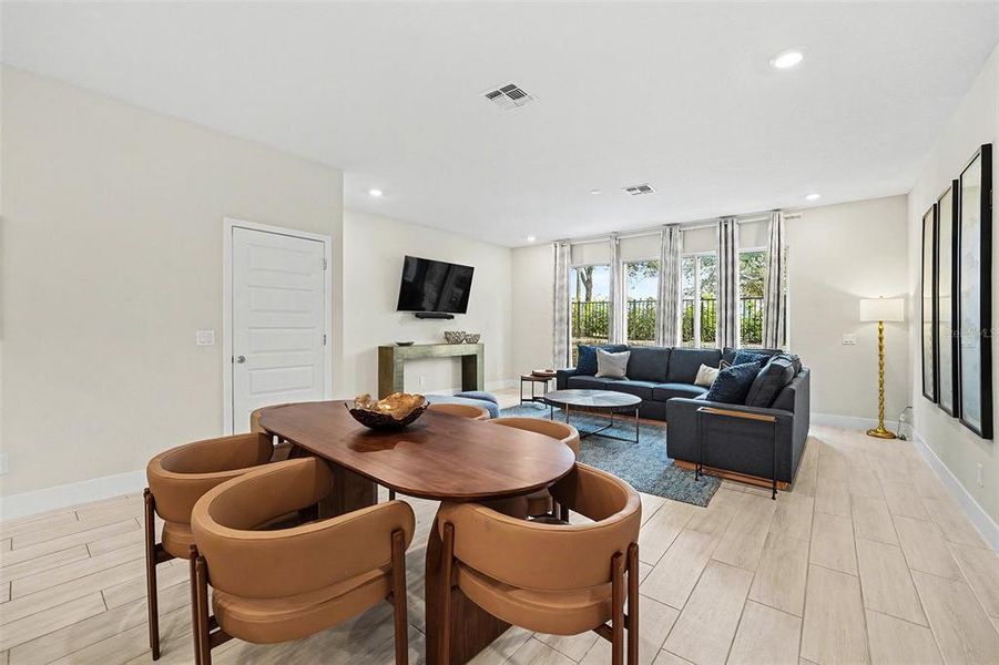 Furnished interior view inside a new home in , Reunion (Image 12).