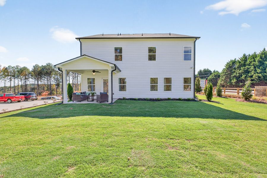 Exterior details and patio area of a home in Allen Manor, Hoschton (Image 3). Exterior details and patio area of a home in Allen Manor, Hoschton (Image 3).