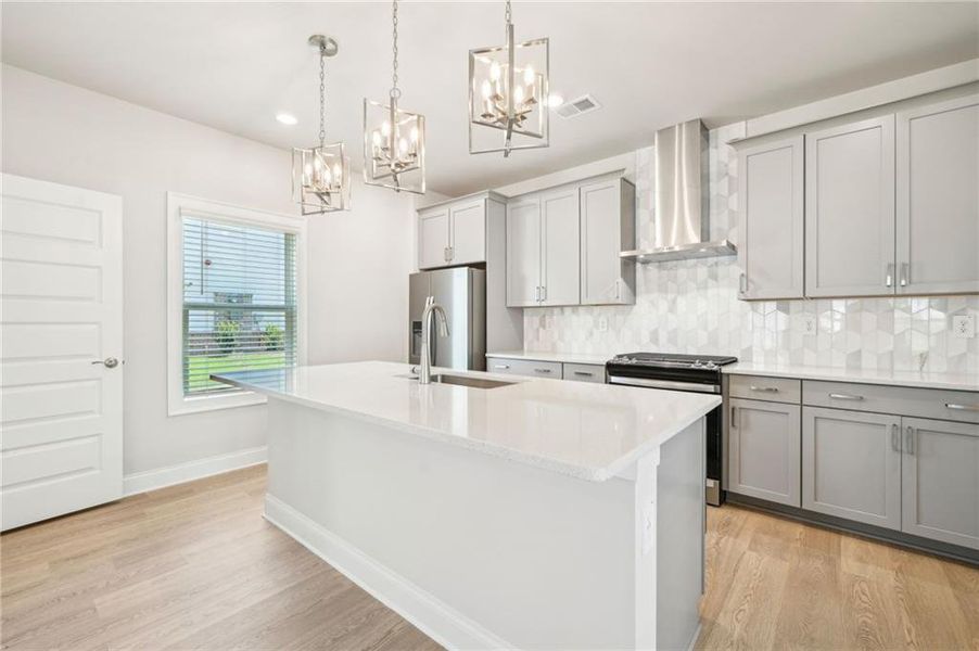 Furnished interior view inside a new home in Hemingway - Cottage Series, Cumming (Image 13). Furnished interior view inside a new home in Hemingway - Cottage Series, Cumming (Image 13).