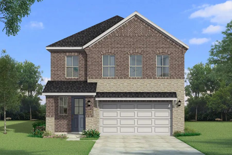 The Redding - Old World with Stone Elevation