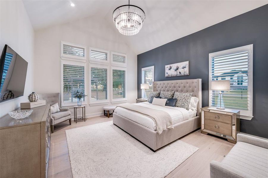 Furnished interior view inside a new home in , Oak Point (Image 5).