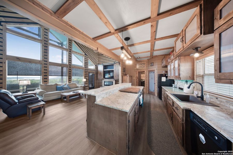 Furnished interior view inside a new home in , Lakehills (Image 16).