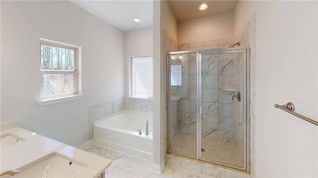Furnished interior view inside a new home in Mirror Lake at South Harbour, Villa Rica (Image 9).