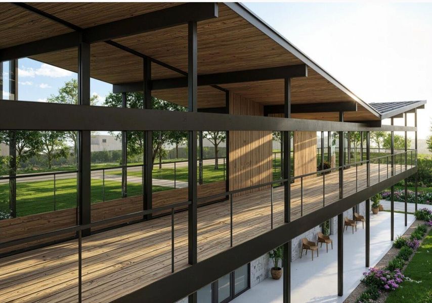 View of property's community featuring a patio View of property's community featuring a patio