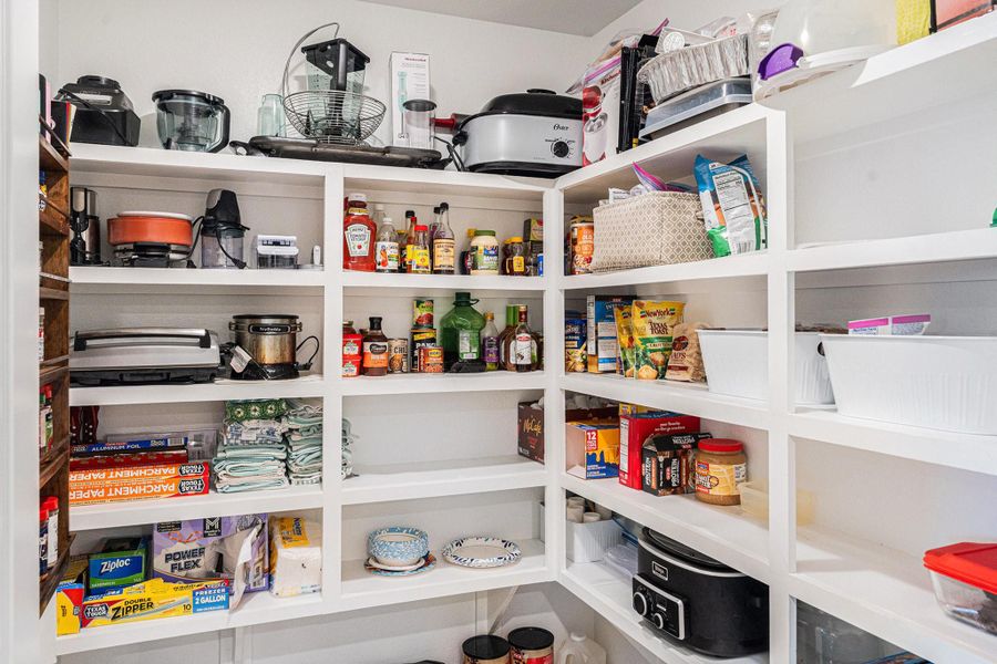 The large walk-in pantry is an awesome surprise! The large walk-in pantry is an awesome surprise!