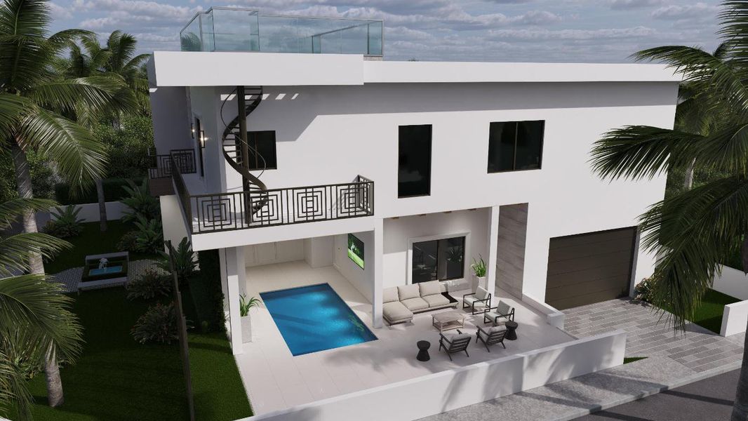 Rendering Rear 7935 S. Flagler.