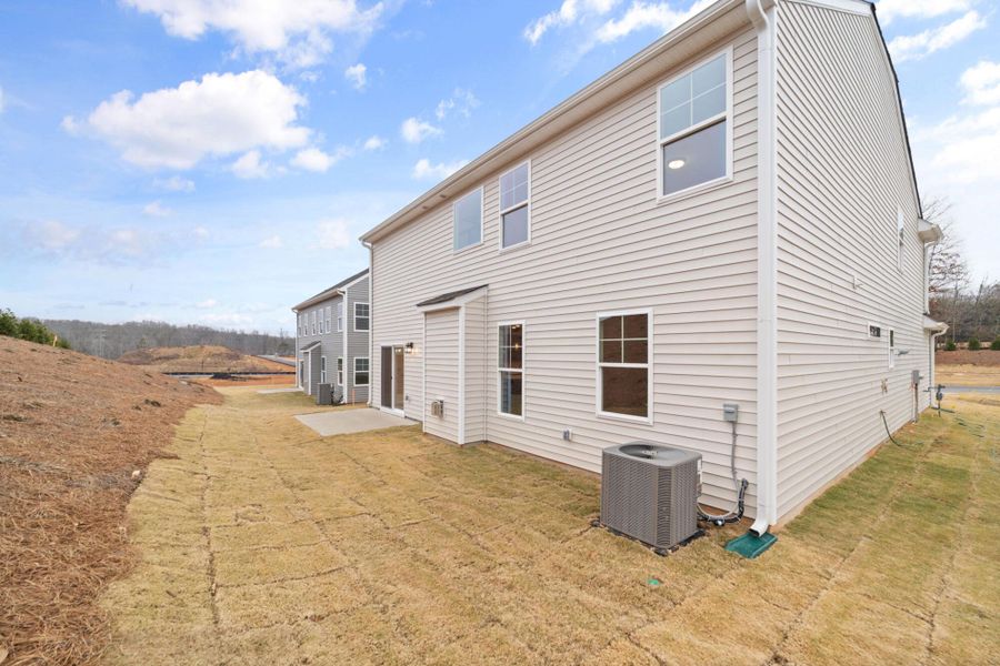 Exterior details and patio area of a home in Pisgah Park, Kernersville (Image 4).