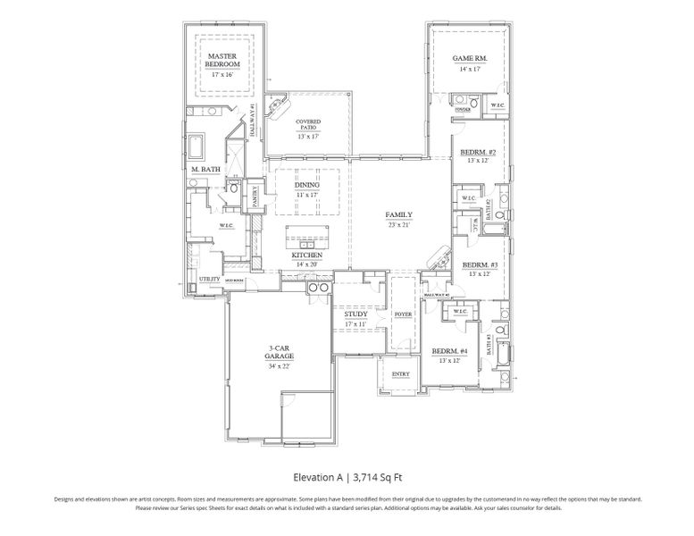 2D floor plan layout of this home in NorthGlen, Haslet, TX (Image 5). 2D floor plan layout of this home in NorthGlen, Haslet, TX (Image 5).