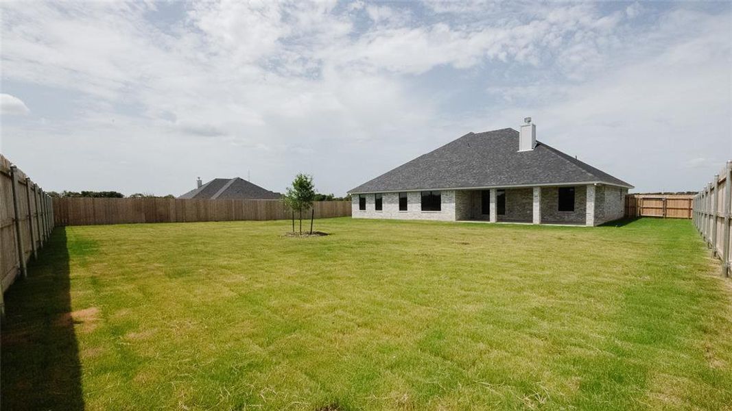 View of fenced backyard View of fenced backyard