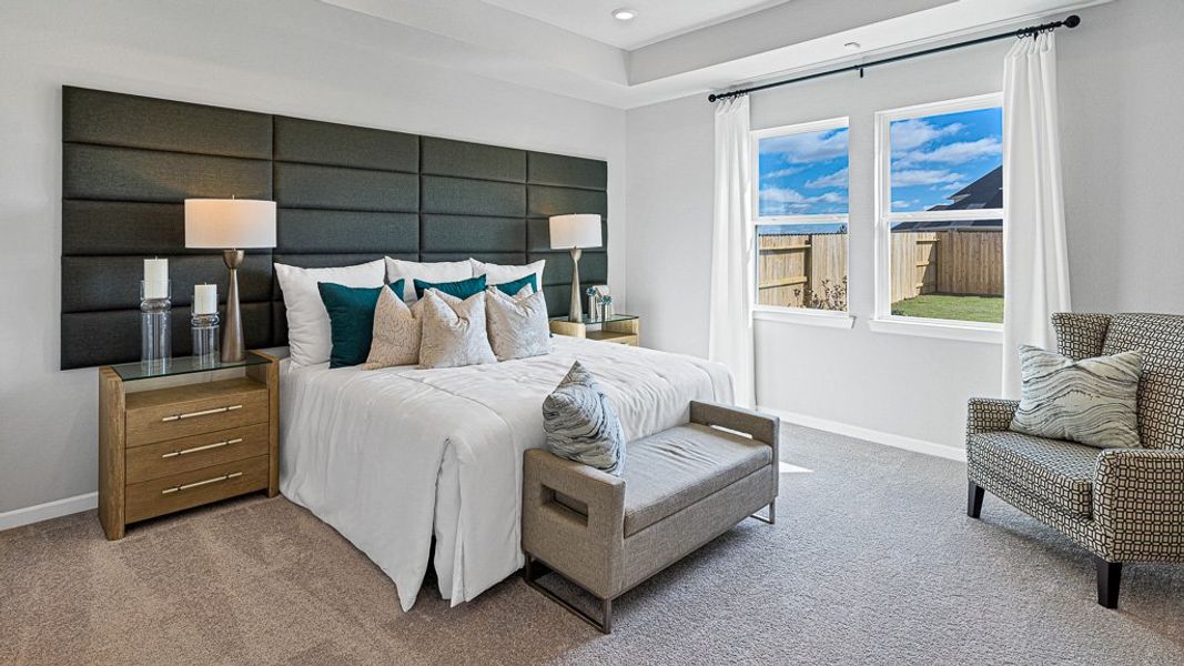 Furnished interior view inside a new home in Bridge Creek 45s and 50s, Cypress (Image 7).
