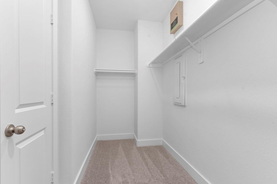 This walk-in closet is just the beginning—room for everything and then some! With built-in shelving and abundant hanging space, it’s a true wardrobe haven connected directly to your private suite. This walk-in closet is just the beginning—room for everything and then some! With built-in shelving and abundant hanging space, it’s a true wardrobe haven connected directly to your private suite.