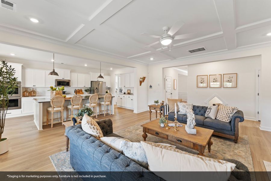 Furnished interior view inside a new home in Foxhall Landing, Easley (Image 16). Furnished interior view inside a new home in Foxhall Landing, Easley (Image 16).