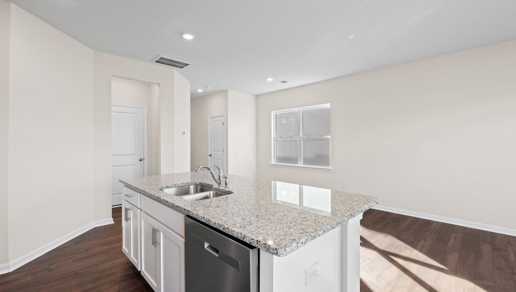 Furnished interior view inside a new home in Brookside Ridge Townhomes, Greer (Image 9).
