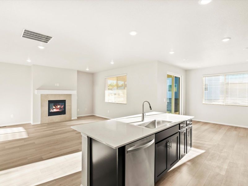 Furnished interior view inside a new home in Paint Brush Hills, Peyton (Image 5).