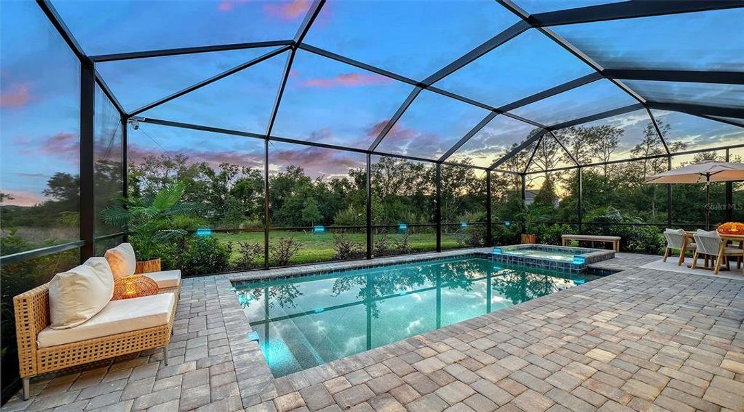 Exterior details and patio area of a home in Lorraine Lakes at Lakewood Ranch, Lakewood Ranch (Image 31).