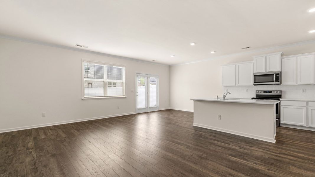 Spacious, unfurnished interior of a new home in Echo Glen, Stockbridge (Image 18). Spacious, unfurnished interior of a new home in Echo Glen, Stockbridge (Image 18).