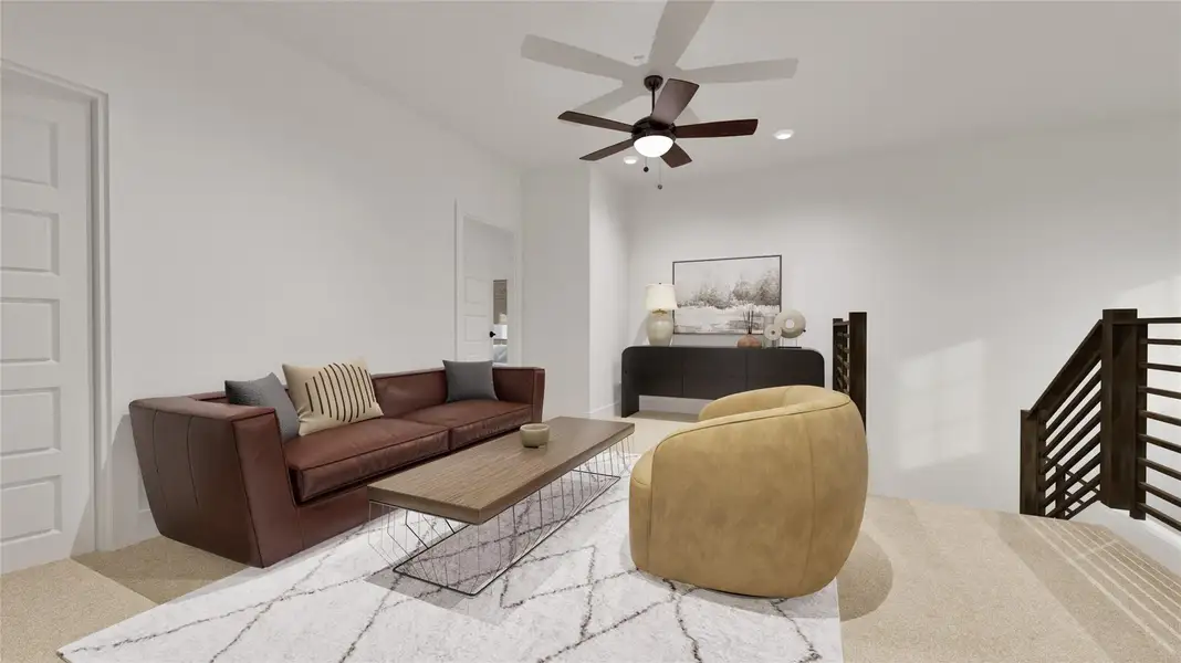 The spacious upstairs loft. The spacious upstairs loft.