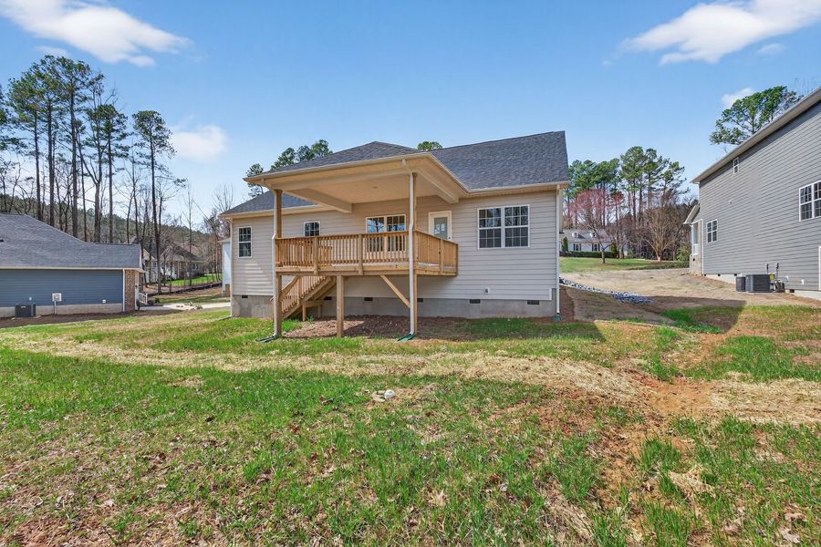 Exterior details and patio area of a home in Crystal Village, Albemarle (Image 17).