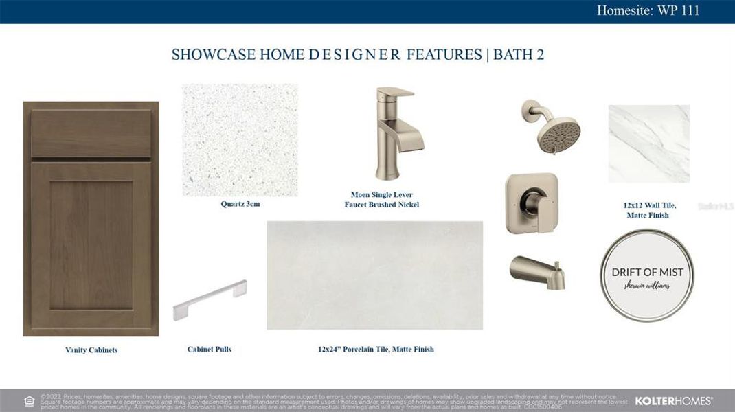 Sample of building materials used in homes in Woodland Preserve, Parrish (Image 28).