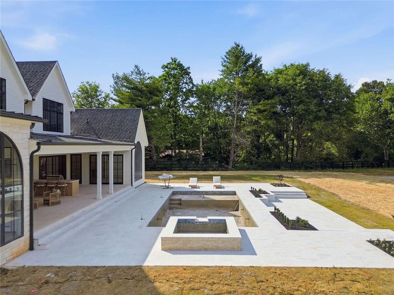 Exterior details and patio area of a home in , Canton (Image 39).