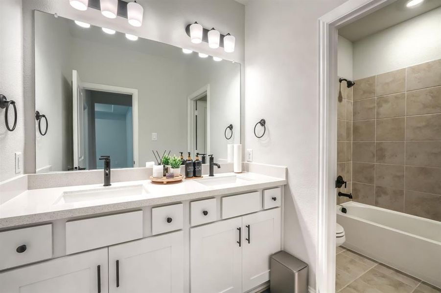 Furnished interior view inside a new home in Cross Creek Meadows, Celina (Image 36).
