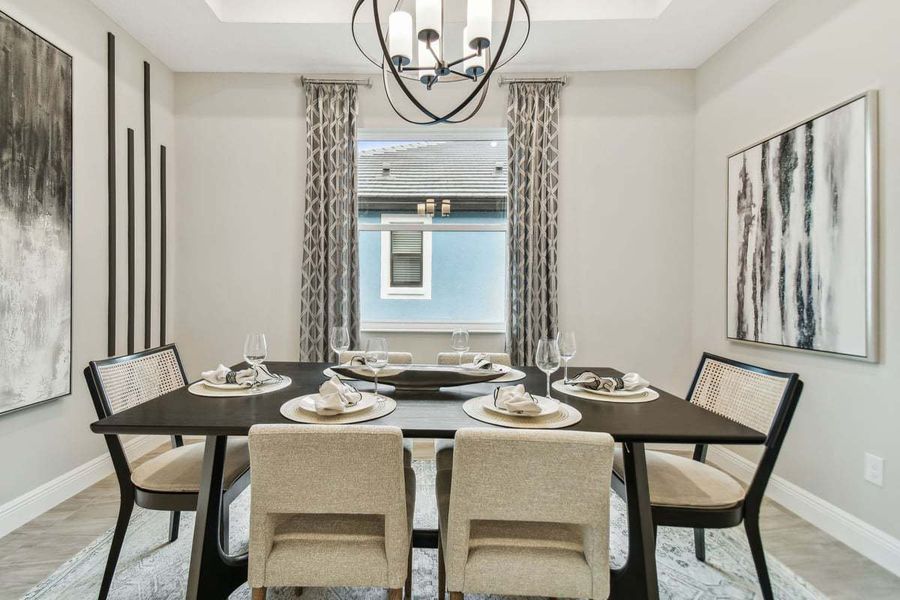 Representative furnished interior of a home built from the 50' Sweetwater by William Ryan Homes in Tamarack at Two Rivers, Zephyrhills (Image 20).