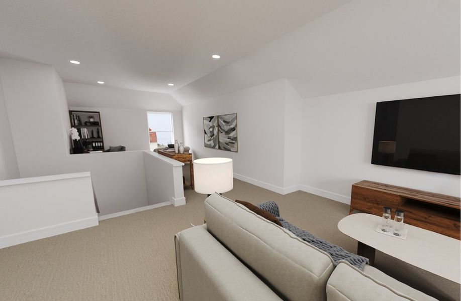 Representative furnished interior of a home built from the Parker by Beazer Homes in Lovers Landing, Forney (Image 19).