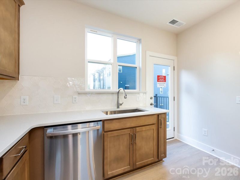 Large Window Overlooking Single Basin Sink Large Window Overlooking Single Basin Sink