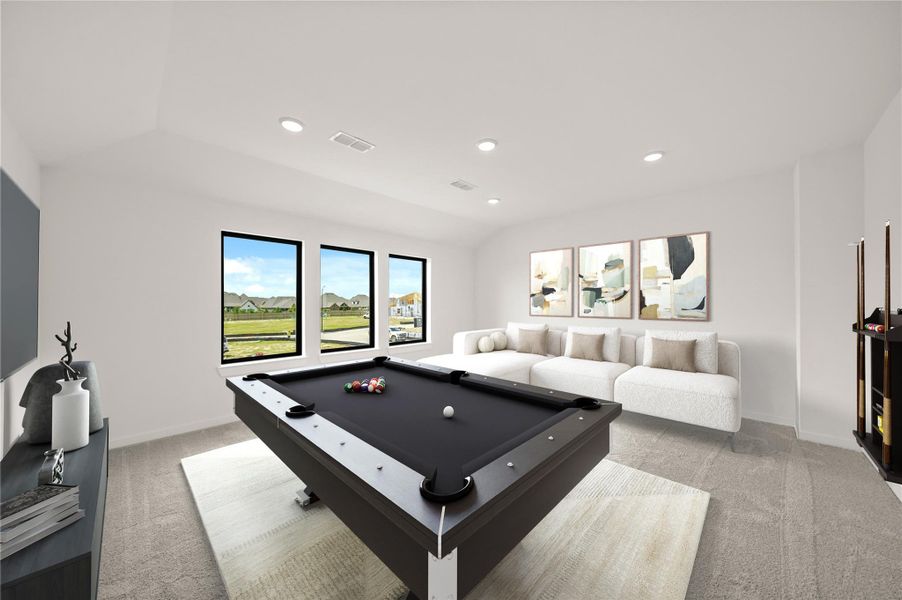 Furnished interior view inside a new home in Bridgeland 45', 50', 70', Cypress (Image 7).