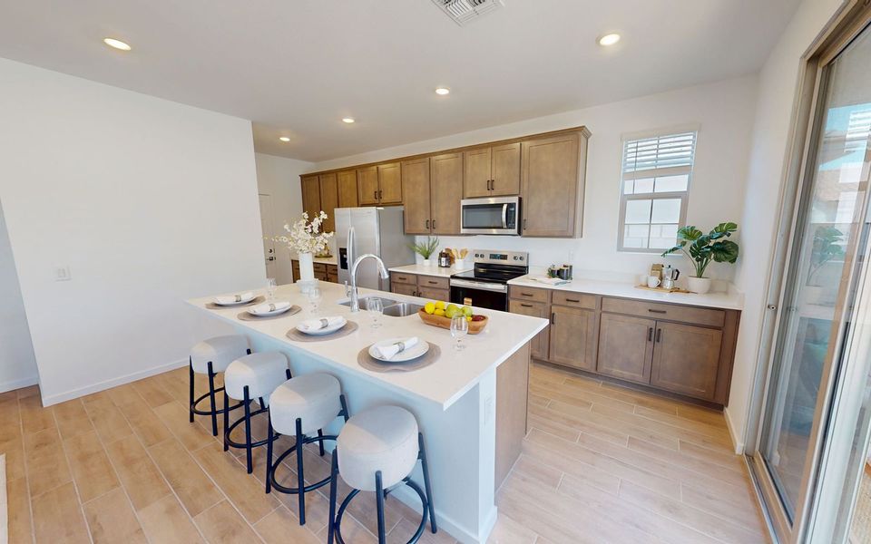 Representative furnished interior of a home built from the Poppy by Brookfield Residential in Blossom Rock, Apache Junction (Image 9).